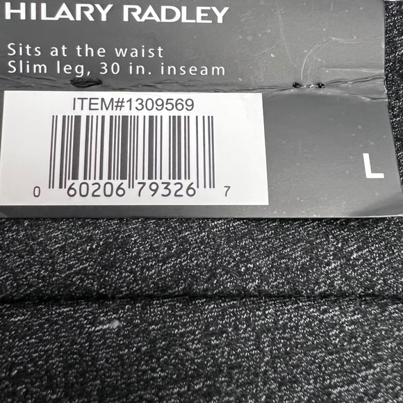 Hilary Radley Charcoal Ponte‎ Knit Slim Leg Pants Womens Large Stretch Workwear - Picture 5 of 8